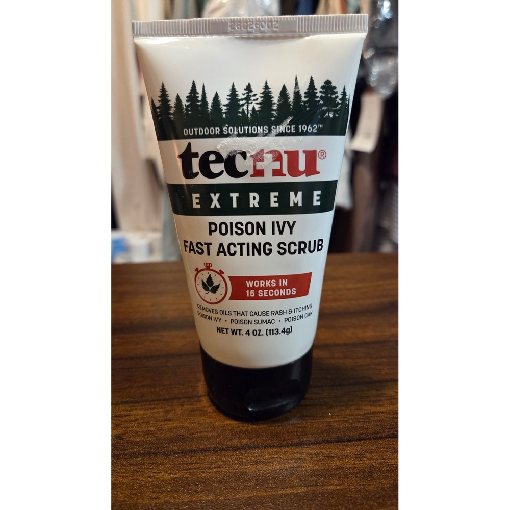 Tecnu Extreme Poison Ivy Fast Acting Scrub 4 oz Urushiol Oil Remover Rash Relief
